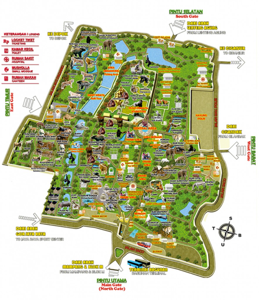 local_maps | Taman Margasatwa Ragunan
